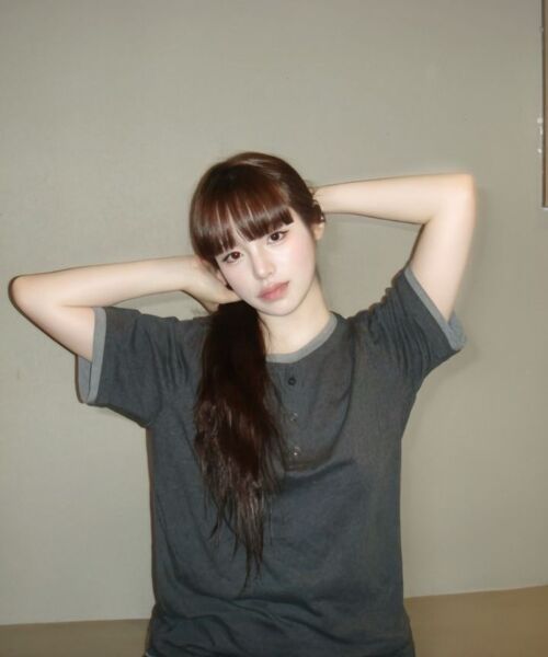 IDWS(アイドンワナセル)の「Layered Henley Neck T-Shirt Charcoal(Tシャツ/カットソー・レディース・その他・1/2/0)」の10枚目の写真