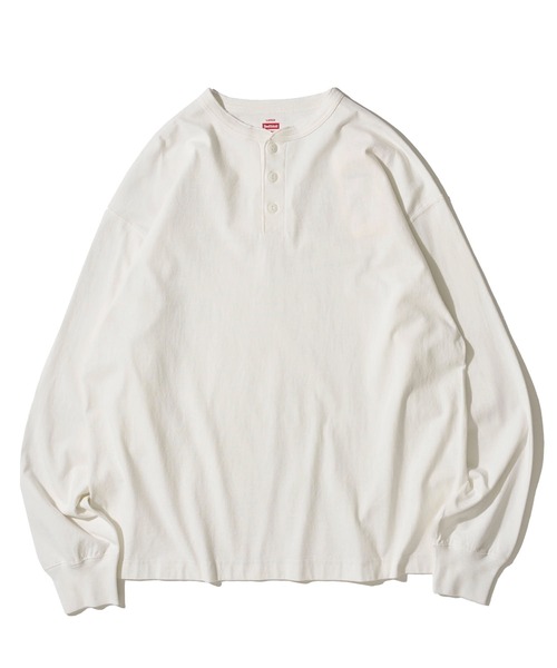 Healthknit(ヘルスニット)の「【Healthknit】Henlyneck L/S Tee / ヘンリーネック ロングスリーブTシャツ(Tシャツ/カットソー・メンズ・ホワイト/オートミール/ヘザーグレー/チャコール・SMALL/LARGE/MEDIUM/X-LARGE)」の5枚目の写真