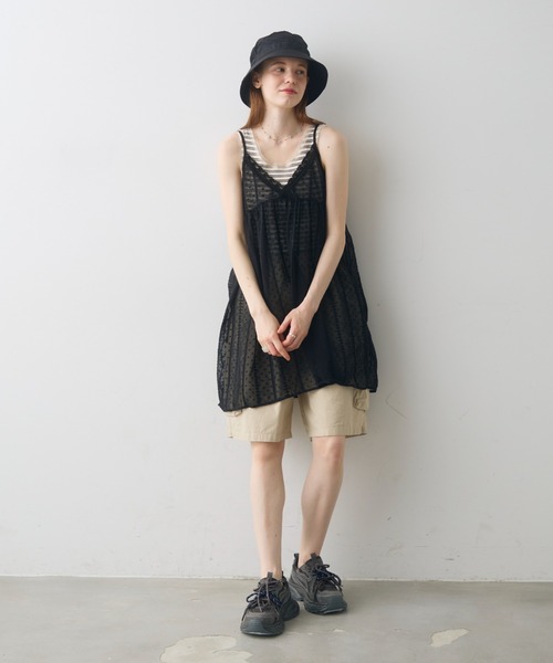 Crisp(クリスプ)の「sheer lace cami tunic / シアーレースキャミチュニック(チュニック・レディース・ホワイト/ブラック・FREE)」の15枚目の写真