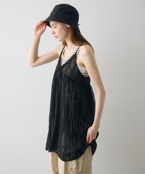 Crisp(クリスプ)の「sheer lace cami tunic / シアーレースキャミチュニック(チュニック・レディース・ホワイト/ブラック・FREE)」の11枚目の写真