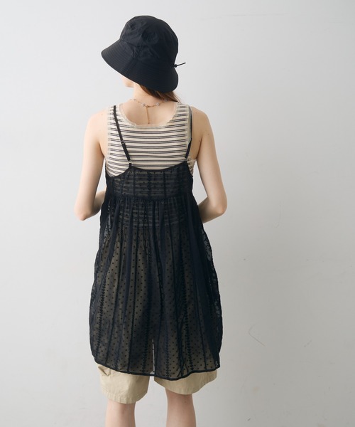 Crisp(クリスプ)の「sheer lace cami tunic / シアーレースキャミチュニック(チュニック・レディース・ホワイト/ブラック・FREE)」の12枚目の写真