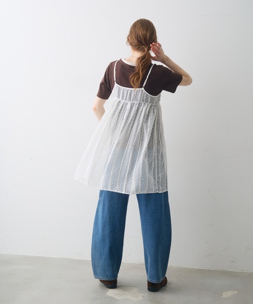 Crisp(クリスプ)の「sheer lace cami tunic / シアーレースキャミチュニック(チュニック・レディース・ホワイト/ブラック・FREE)」の8枚目の写真