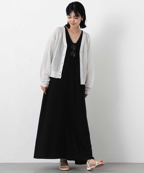 Gready Brilliant(グレディブリリアン)の「アメスリVネックマキシ(ワンピース・レディース・ブラック/ドット・38/36)」の22枚目の写真