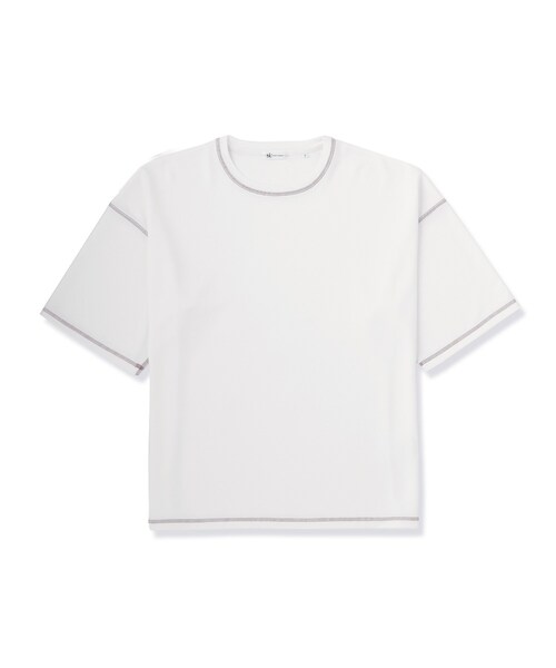 tk.TAKEO KIKUCHI(ティーケータケオキクチ)の「【気化熱冷却/涼しい】ワッフルカットソー(Tシャツ/カットソー・メンズ・ブラック/ホワイト・03/02)」の15枚目の写真