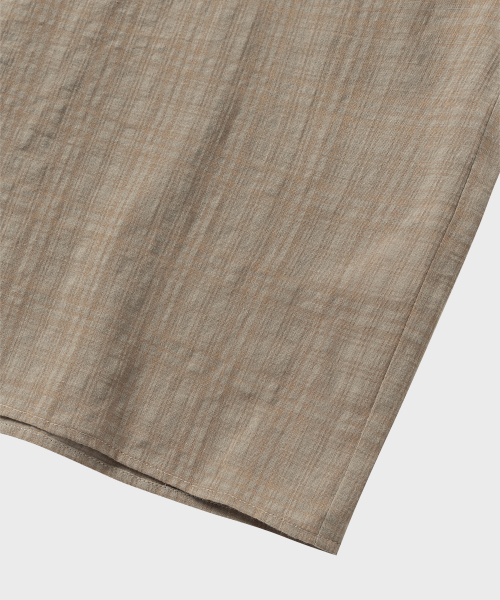 NONBLANK(ノンブランク)の「シアーチェッククロップHSシャツ_ORNAGE BEIGE(シャツ/ブラウス・メンズ・オレンジ・SMALL/MEDIUM/LARGE/X-LARGE)」の7枚目の写真