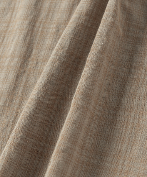 NONBLANK(ノンブランク)の「シアーチェッククロップHSシャツ_ORNAGE BEIGE(シャツ/ブラウス・メンズ・オレンジ・SMALL/MEDIUM/LARGE/X-LARGE)」の11枚目の写真