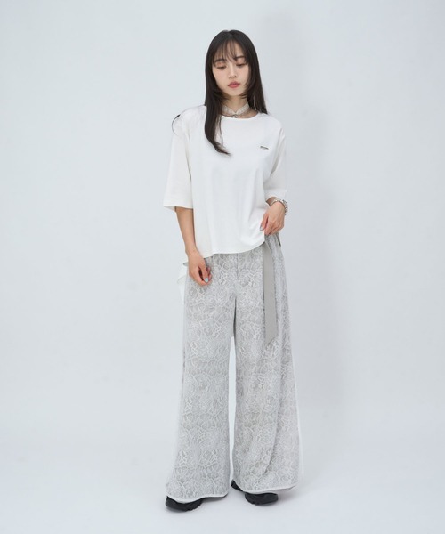 HARE（ハレ）の「バックアキリボンカットT(HARE)（Tシャツ/カットソー・レディース・ブラック/ホワイト・FREE）」の11枚目の写真