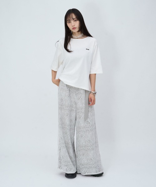 HARE（ハレ）の「バックアキリボンカットT(HARE)（Tシャツ/カットソー・レディース・ブラック/ホワイト・FREE）」の10枚目の写真