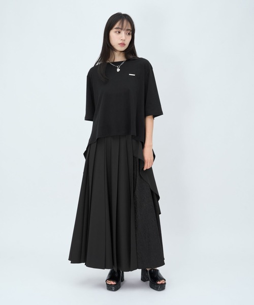 HARE（ハレ）の「バックアキリボンカットT(HARE)（Tシャツ/カットソー・レディース・ブラック/ホワイト・FREE）」の5枚目の写真