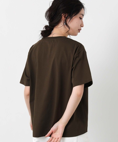 Gready Brilliant(グレディブリリアン)の「ロゴ×ステッチ刺繍カットソー(Tシャツ/カットソー・レディース・ブラウン系/ホワイト系・FREE)」の9枚目の写真