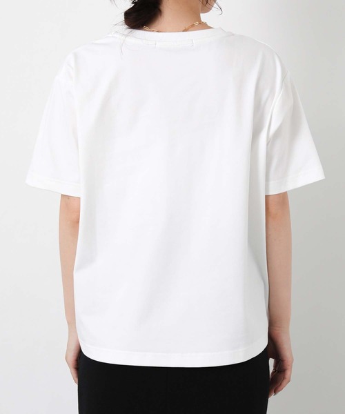 Gready Brilliant(グレディブリリアン)の「ロゴ×ステッチ刺繍カットソー(Tシャツ/カットソー・レディース・ブラウン系/ホワイト系・FREE)」の21枚目の写真