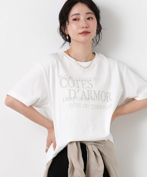 Gready Brilliant(グレディブリリアン)の「ロゴ×ステッチ刺繍カットソー(Tシャツ/カットソー・レディース・ブラウン系/ホワイト系・FREE)」の18枚目の写真
