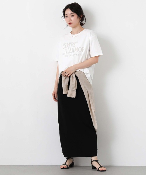Gready Brilliant(グレディブリリアン)の「ロゴ×ステッチ刺繍カットソー(Tシャツ/カットソー・レディース・ブラウン系/ホワイト系・FREE)」の14枚目の写真