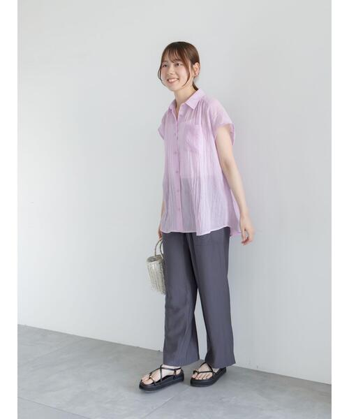 Te chichi(テチチ)の「ドライツイルパッチポケットイージーパンツ(その他パンツ・レディース・ベージュ/グレー/ブラック・F)」の10枚目の写真