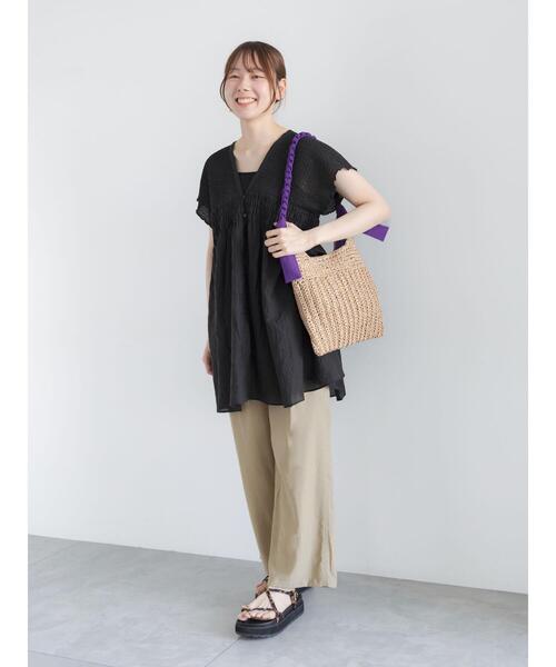 Te chichi(テチチ)の「ドライツイルパッチポケットイージーパンツ(その他パンツ・レディース・ベージュ/グレー/ブラック・F)」の12枚目の写真