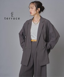 ルーズシルエットダブルテーラードジャケット