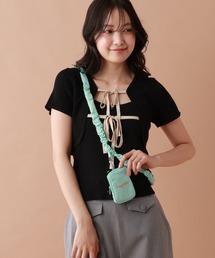 tiny tiny（ティニーティニー）の「ポーチ付きゴムショルダーストラップ[tiny tiny(ティニーティニー)]（スマホグッズ）」