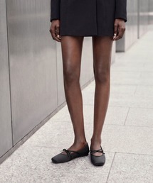 CHARLES & KEITH | サテン ボウ バレエフラット(バレエシューズ)