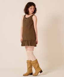 Aライン ヘムフリル ミディ丈 ワンピース TINA:JOJUN