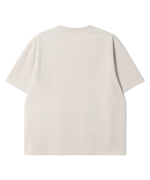 ADHOC（アドホック）の「ユニセックス コリー スケートボード アートワーク Tシャツ (4 COLOR) (HC6STA5)（Tシャツ/カットソー・メンズ・ライトベージュ/オフホワイト/チャコールグレー/ブラック・90/95/100/105）」の6枚目の写真