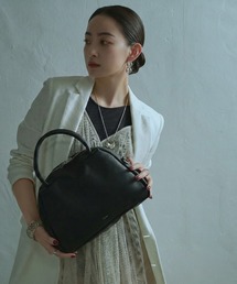 【YArKA/ヤーカ】real leather sharp & soft mix nuance boston bag M [sas2] / 直曲線のニュアンスボストンバッグ
