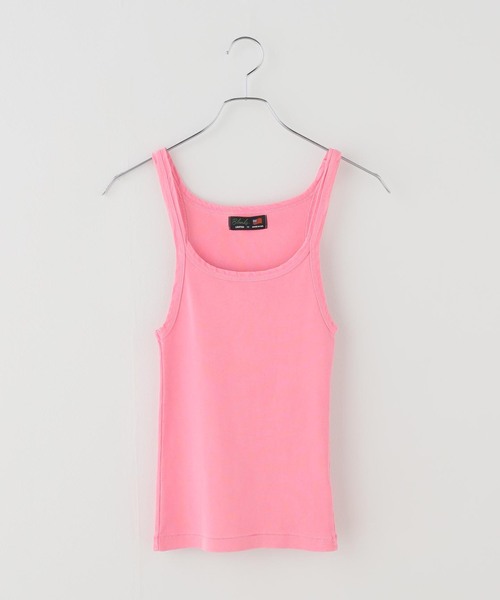 blAnks(ブランクス)の「【BLANKS/ブランクス】 RIBBED TANK(Tシャツ/カットソー・レディース・レッド/ピンク/イエロー/ブルー/ブラック系その他・MEDIUM)」の4枚目の写真