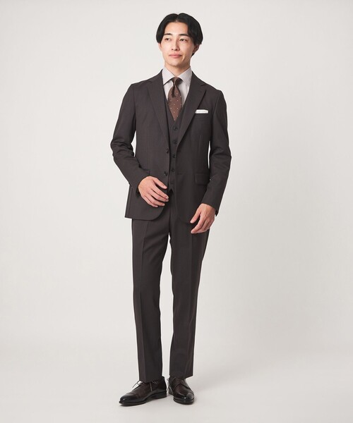 green label relaxing(グリーンレーベルリラクシング)の「コットン チェック ワイドカラー ドレスシャツ -イージーアイロン-(ビジネスシャツ・メンズ・コバルトブルー/ブラウン系・42cm/38cm/43cm/37cm/41cm/39cm/40cm)」の6枚目の写真