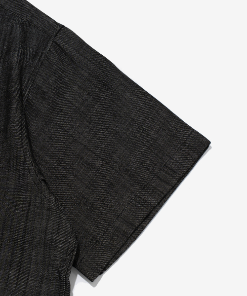 CARGOBROS(カーゴブロス)の「CB ウォッシングシティボーイデニム半袖シャツ(黒青)(シャツ/ブラウス・メンズ・その他・FREE)」の5枚目の写真