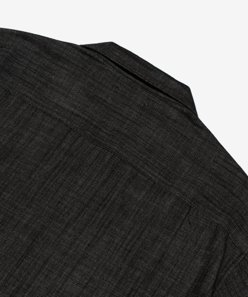 CARGOBROS(カーゴブロス)の「CB ウォッシングシティボーイデニム半袖シャツ(黒青)(シャツ/ブラウス・メンズ・その他・FREE)」の6枚目の写真