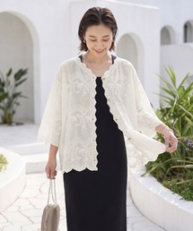 STYLE DELI（スタイルデリ）の「レース刺繍コットンカーディガン（カーディガン/ボレロ）」