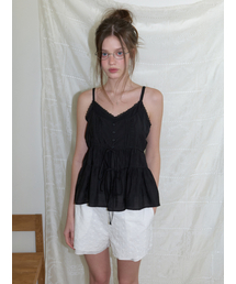 Soop layered sleeveless blouse (black)