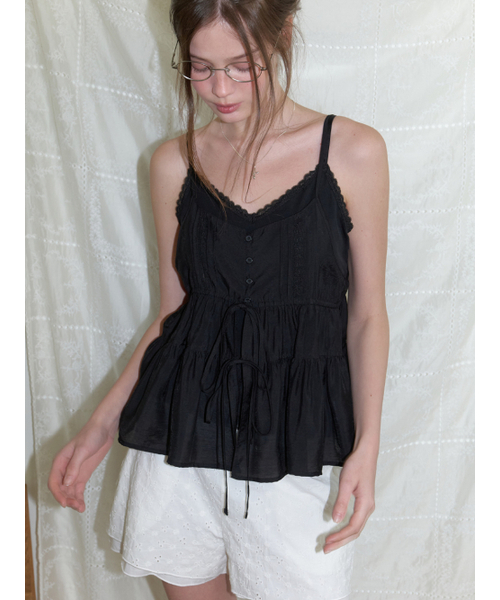 RE_L（リエル）の「Soop layered sleeveless blouse (black)（シャツ/ブラウス・レディース・その他・FREE）」の4枚目の写真