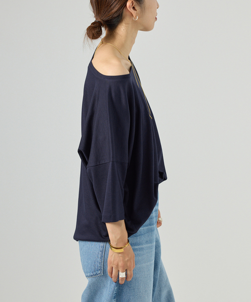 VERMEIL par iena(ヴェルメイユパーイエナ)の「デラヴィスポンチ Tシャツ(Tシャツ/カットソー・レディース・チャコールグレー/ネイビー・FREE)」の20枚目の写真