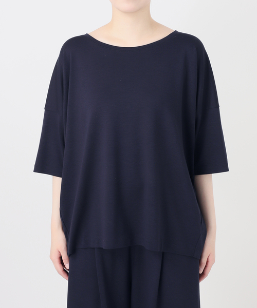 VERMEIL par iena(ヴェルメイユパーイエナ)の「デラヴィスポンチ Tシャツ(Tシャツ/カットソー・レディース・チャコールグレー/ネイビー・FREE)」の21枚目の写真