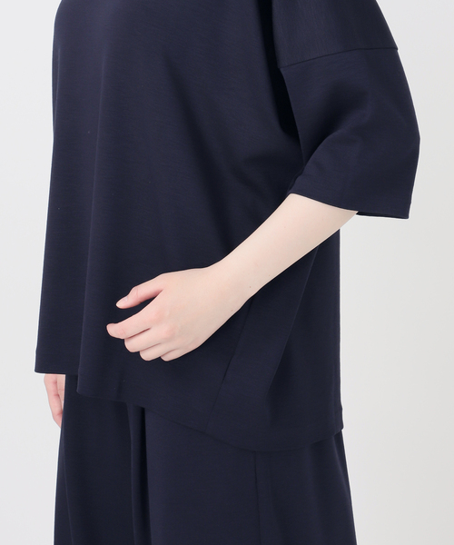 VERMEIL par iena(ヴェルメイユパーイエナ)の「デラヴィスポンチ Tシャツ(Tシャツ/カットソー・レディース・チャコールグレー/ネイビー・FREE)」の14枚目の写真