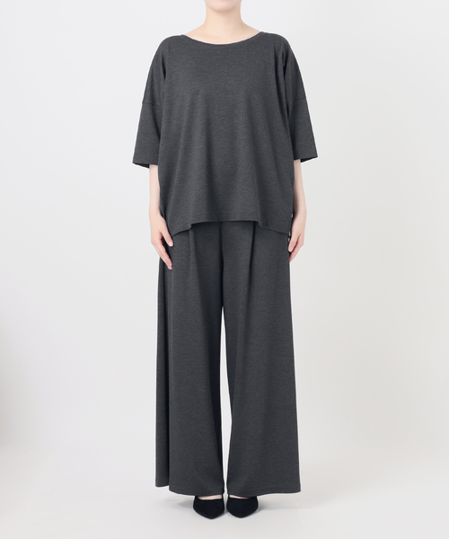 VERMEIL par iena(ヴェルメイユパーイエナ)の「デラヴィスポンチ Tシャツ(Tシャツ/カットソー・レディース・チャコールグレー/ネイビー・FREE)」の18枚目の写真