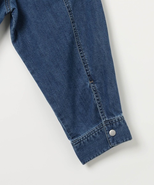LEPSIM(レプシィム)の「デニムBIG刺繍シャツ 1043551(シャツ/ブラウス・レディース・ブルー/ブラック・FREE)」の5枚目の写真