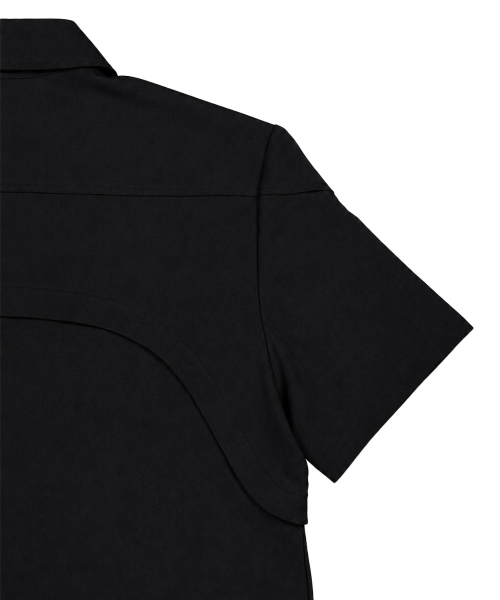 SYNQIA(シンキア)の「カーブドパネルハーフスリーブシャツドライブラック(シャツ/ブラウス・メンズ・その他・SMALL/MEDIUM/LARGE)」の8枚目の写真