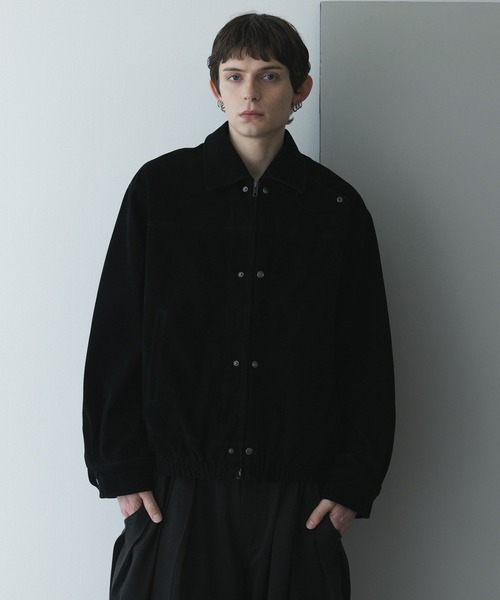 remer(リメール)の「remer 26秋冬新作 - faux nubuck dual closure jacket / フェイクヌバックジャケット(ブルゾン・メンズ・ブラック/アッシュグレー・SMALL/X-SMALL/LARGE/MEDIUM)」の14枚目の写真