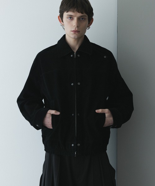 remer(リメール)の「remer 26秋冬新作 - faux nubuck dual closure jacket / フェイクヌバックジャケット(ブルゾン・メンズ・ブラック/アッシュグレー・SMALL/X-SMALL/LARGE/MEDIUM)」の13枚目の写真