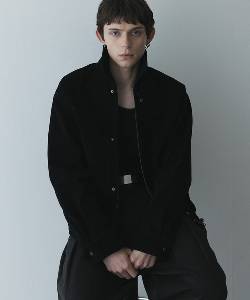 remer(リメール)の「remer 26秋冬新作 - faux nubuck dual closure jacket / フェイクヌバックジャケット(ブルゾン・メンズ・ブラック/アッシュグレー・SMALL/X-SMALL/LARGE/MEDIUM)」の18枚目の写真