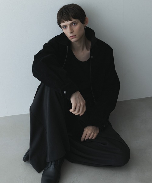 remer(リメール)の「remer 26秋冬新作 - faux nubuck dual closure jacket / フェイクヌバックジャケット(ブルゾン・メンズ・ブラック/アッシュグレー・SMALL/X-SMALL/LARGE/MEDIUM)」の19枚目の写真