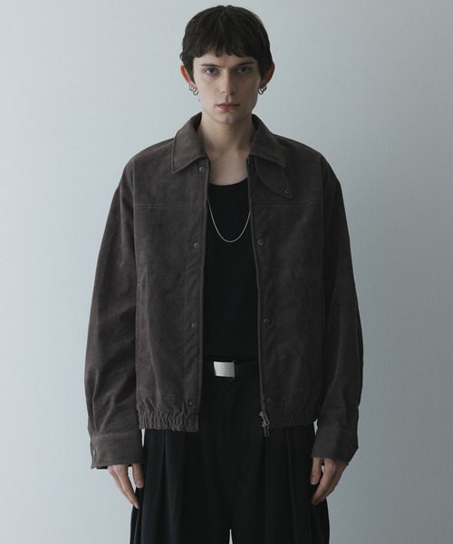 remer(リメール)の「remer 26秋冬新作 - faux nubuck dual closure jacket / フェイクヌバックジャケット(ブルゾン・メンズ・ブラック/アッシュグレー・SMALL/X-SMALL/LARGE/MEDIUM)」の20枚目の写真