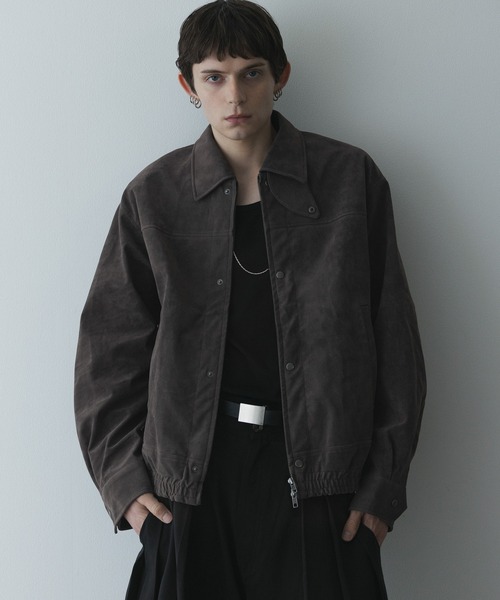 remer(リメール)の「remer 26秋冬新作 - faux nubuck dual closure jacket / フェイクヌバックジャケット(ブルゾン・メンズ・ブラック/アッシュグレー・SMALL/X-SMALL/LARGE/MEDIUM)」の21枚目の写真