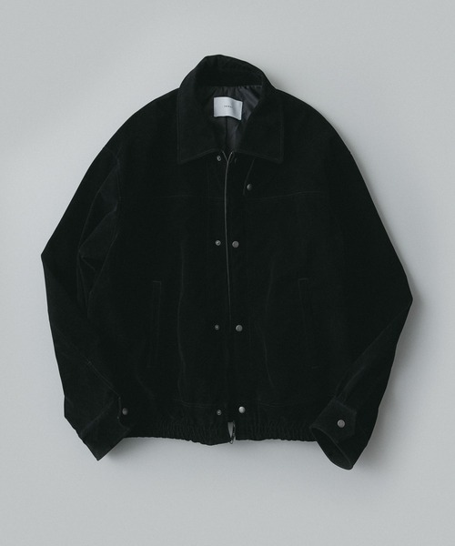 remer(リメール)の「remer 26秋冬新作 - faux nubuck dual closure jacket / フェイクヌバックジャケット(ブルゾン・メンズ・ブラック/アッシュグレー・SMALL/X-SMALL/LARGE/MEDIUM)」の3枚目の写真