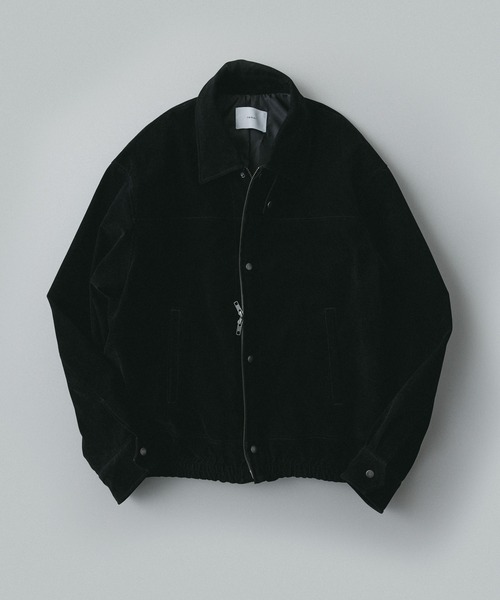 remer(リメール)の「remer 26秋冬新作 - faux nubuck dual closure jacket / フェイクヌバックジャケット(ブルゾン・メンズ・ブラック/アッシュグレー・SMALL/X-SMALL/LARGE/MEDIUM)」の11枚目の写真