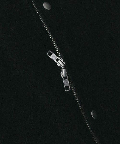 remer(リメール)の「remer 26秋冬新作 - faux nubuck dual closure jacket / フェイクヌバックジャケット(ブルゾン・メンズ・ブラック/アッシュグレー・SMALL/X-SMALL/LARGE/MEDIUM)」の7枚目の写真