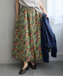 【日本製】リバティフラワープリントスカート