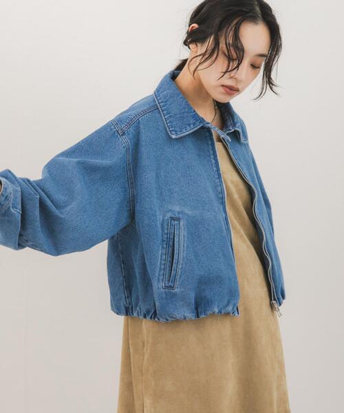 KBF（ケイビーエフ）の「バルーンデニムブルゾン（デニムジャケット・レディース・ライトブルー/ブルー・ONE）」の3枚目の写真