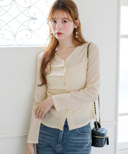 alotta(アロッタ)の「【Corie】タックギャザードレープデザイントップス(Tシャツ/カットソー・レディース・ブラック/ピンク/アイボリー・M/L)」の9枚目の写真